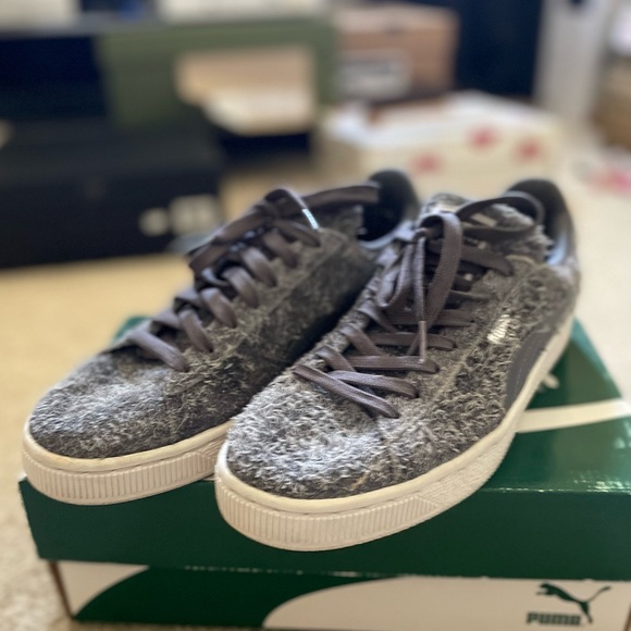 Puma Suede Elemental - Steel Gray/Puma White, Size 8.5 - Picture 4 of 8